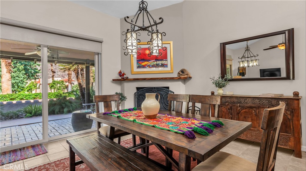 Welcome to this beautifully upgraded 3-bedroom, 2-bathroom residence offering 2,072 square feet of comfortable single-level living. From the moment you enter the charming gated courtyard, you'll appreciate the thoughtful design and inviting ambiance.
Inside, soaring ceilings create a sense of spaciousness, while the kitchen shines with upgraded cabinetry, granite countertops, and a seamless flow into the living areas—perfect for entertaining or everyday comfort. Additional features include an inside laundry room and an attached two-car garage with direct access for added convenience.
Step outside to the west-facing patio and unwind as you take in the greenbelt and breathtaking close-up views of iconic Indian Head Mountain. Whether you're enjoying a quiet morning coffee or a sunset gathering, this outdoor space is a true retreat.
Ideally located near shopping and just moments from the renowned De Anza Golf Course—where memberships are available—this home is a golfer’s dream. Association amenities just steps away include a sparkling pool, relaxing spa, and tennis court, offering resort-style living year-round.
Updates include, Double pane sliding doors, freshly painted interior and exterior. All new appliances, granite countertops and custom cabinets in kitchen. Custom window coverings throughout home. Patio features ceiling fans, misting system and roll down blinds.