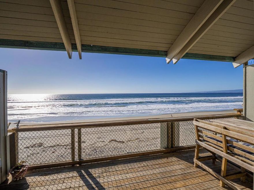 Live the beach life!  At the end of a country road in South Santa Cruz County just past Sea Horse Lane and the Sand Dollar development near La Selva Beach you will discover an intimate community of homes nestled on the beach with sweeping ocean views from Monterey to Santa Cruz.  753 The Shoreline offers potential buyers the opportunity to create life long memories with family and friends.  Surf world class waves, swim, body surf, fish for stripers or halibut, kick back on the beach with a picnic lunch or sunset snack or just stroll for miles beach combing the endless sandy beaches stretching from New Brighton to Moss Landing.  The interior of the home features a versatile floor plan with 4 bedrooms and 4 full bathrooms.  The main living area is highlighted by a comfortable shared kitchen & living room space, vaulted open beam ceilings, floor to ceiling glass with stunning ocean views, large sliding glass doors leading out to the ocean view deck, and a free standing fireplace for those chilly winter evenings.  HOA recently replaced roofs and installed copper gutters and downspouts.  Whether you are looking for a beach house, second home or investment property you needn't look any further than 753 The Shore Line ...