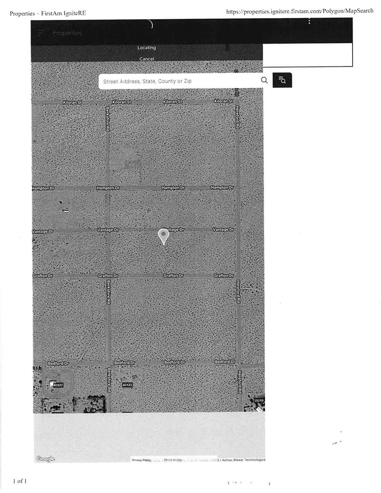 2.94 Usable acres in the desert area of Newberry Springs. This area is surrounded by solar fields. You would need to drill your own well
and do a percolation test for septic system. Desert type temperatures, environment and plant life.
Silver Valley Unified School District