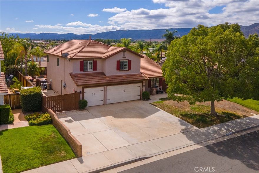West Murrieta Pool Home with Solar, RV Parking & No HOA!



Welcome to 23513 Mountain Breeze Drive, a beautifully maintained home in the highly desirable Grizzly Ridge community. This property offers the perfect blend of comfort, convenience, and California lifestyle living—with a private pool, owned solar, and plenty of space for your RV or toys.



Step inside to soaring ceilings and an oversized living room filled with natural light, accented by elegant plantation shutters throughout. The open floor plan flows seamlessly into the den, dining area, and kitchen, making it ideal for both daily living and entertaining. The kitchen features ample counter space, a large walk-in pantry, and direct access to the laundry room for added convenience.



Upstairs you’ll find four spacious bedrooms, including the primary suite with sweeping hillside views. The primary bathroom is designed for relaxation with a soaking tub, separate shower, dual sinks, and a walk-in closet.



Your backyard oasis awaits! Enjoy a PebbleTec saltwater pool and spa with heater, perfect for year-round use. A gazebo with electric hookup makes the ideal spot for an outdoor TV or lounge space, while low-maintenance turf and a large storage shed add function to the fun.



Practical upgrades make this home move-in ready: plantation shutters, a newer water heater (2022), brand new HVAC/AC system (2024) with dual-fuel capability, and owned solar panels to keep energy costs low. The 3-car garage features epoxy flooring and abundant storage.



Located in sought-after West Murrieta, you’ll enjoy low taxes, no HOA, and close proximity to award-winning schools, parks, shopping, and the scenic Santa Rosa Plateau.



Don’t miss this rare opportunity to own a pool home with solar and RV parking in one of Murrieta’s most desirable neighborhoods!
