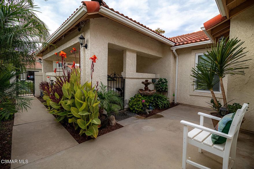 Welcome home to this beautifully upgraded home, in the sought-after Heather Glen Community. Home is located in a quiet, well-maintained neighborhood, with a beautiful park at the end of the street. There is plenty of parking space in the garage and the covered carport. Side or carport gates lead to a peaceful patios area & backyard -perfect for your morning coffee or a quiet read. Both have calming water fountains with plenty of space to entertain. The inside of the home is simply gorgeous- with Granite counters, custom tile in the bathrooms, Crown Moulding, Bullnose corners, smooth ceilings, recessed lighting, ceiling fans, Stainless Steel appliances, a 5 burner stove and so much more. The side and back yard are beautifully landscaped and so very inviting. Welcome home!