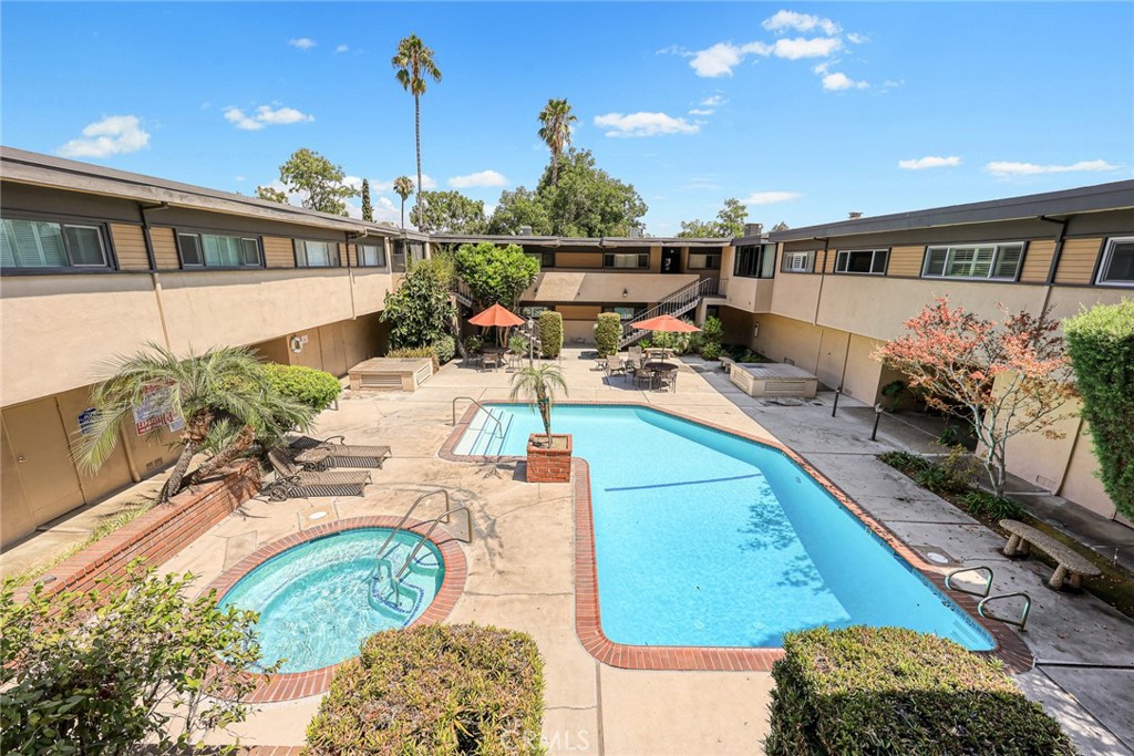 Welcome to Villa Fleurie—A quiet gated community offering comfort, convenience, and stunning views. This beautifully updated top-floor 2BR, 1.75BA condo has no neighbors above or below, it features a spacious living room with sliding glass doors, plantation shutters, recessed lighting, and a private north-facing balcony overlooking the San Gabriel Mountains, pool, and spa. The remodeled kitchen boasts Corian countertops and deluxe appliances, flowing seamlessly into the formal dining area. The generous primary suite includes mirrored closets and an updated bath, while the guest bedroom offers built-in storage. Recent upgrades include fresh paint, new flooring, lighting, oven, garage door opener, and water heater. Additional highlights: central A/C and heat, in-unit laundry, all appliances included, and two parking spaces (garage + carport with storage) conveniently below. HOA ($428/mo) covers insurance, water, trash, pool/spa, landscaping, pest control, and common-area upkeep. Close to award-winning Arcadia schools, Santa Anita Mall, Racetrack, Arboretum, golf courses, shopping, dining, and parks—this is truly a serene sanctuary in a prime location!