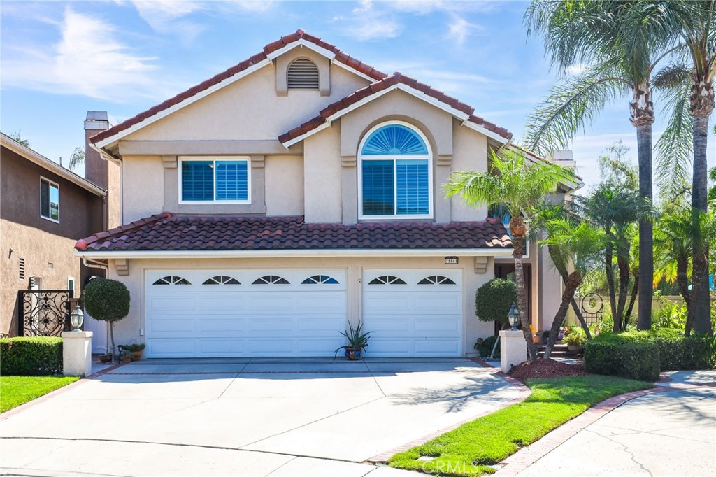 Tucked away on a private cul-de-sac in the prestigious guard-gated community of Rancho Cielo, this beautifully remodeled Brighton Glen home is where style, comfort, and serenity meet. From the moment you step through the door, you're greeted by soaring ceilings and streams of natural light across the living and dining room. Shutters frame each window, a cozy fireplace invites you to unwind, and the elegant dining space features a ceiling fan with light—perfect for gatherings. At the heart of the home lies a kitchen that’s as functional as it is breathtaking. Thoughtfully redesigned, featuring crisp white shaker cabinets, luxurious quartz countertops, a charming farmhouse sink, and a spacious center island—perfect for gathering with friends or prepping a quiet dinner. Recessed lighting sets the mood, while built-in appliances add a sleek, modern touch. The kitchen opens seamlessly into the inviting family room, where tile flooring, elegant shutters, and a custom coffee bar with matching quartz counters and generous storage create a space made for connection and comfort. Downstairs also features a chic half bath with an Italian glass custom mirror and a well-designed laundry room with built-in cabinetry. Upstairs, you'll find three spacious secondary bedrooms, each with vaulted ceilings, luxury vinyl flooring, shutters, ceiling fans with lights, and mirrored sliding closet doors. The upgraded secondary bathroom boasts a double-sink vanity with white shaker cabinets, custom hardware, recessed lighting, tile floors, a tub/shower combo, and an Italian glass custom mirror. The primary suite is a true retreat—spacious and serene with soaring ceilings, luxury vinyl flooring, a mirrored closet and shutters that open to your private balcony. The ensuite bathroom features a double vanity with white cabinetry, a walk-in shower with stone flooring and a built-in bench, and a walk-in closet. Step outside into your private oasis. The sparkling pool and spa are securely gated, with ample room for lounge chairs or an outdoor dining set. Enjoy year-round relaxation under the covered patio or play on the grassy area—there’s room for it all. Beyond your front door, Rancho Cielo offers resort-style amenities: a community pool and spa with lounging areas, tennis and pickleball courts, basketball, a playground, lush greenbelts, and scenic walking trails. This isn’t just a home—it’s a lifestyle.