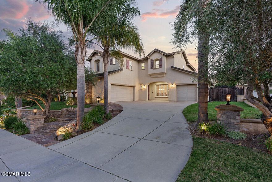 Experience the best of Dos Vientos living at 106 Via Ricardo, an elegant 4-bedroom, 3-bath home tucked within the scenic and highly sought-after Avignon enclave. Filled with natural light and thoughtfully updated throughout, this home sits on a generous lot surrounded by lush landscaping and offers a true resort-style backyard.Step inside to a bright, open layout with high ceilings and expansive windows that frame views of the backyard and nearby mountains. The recently remodeled kitchen is a standout feature, showcasing a large quartz island, high-end appliances, abundant storage, and a clean, modern-yet-timeless design. The adjoining family room feels airy and inviting with its vaulted ceilings, upgraded fireplace, and views of the outdoor oasis.The desirable floorplan includes a roomy downstairs bedroom with a nearby full bath--ideal for guests, a home office, or multigenerational living. Upstairs, the primary suite offers peaceful backyard views, dual walk-in closets, and a spacious en-suite bath with dual vanities, a soaking tub, and a separate shower. Two additional upstairs bedrooms are filled with natural light, and the conveniently located upstairs laundry room includes ample cabinetry.The backyard is where this home truly shines. Designed for relaxation and entertaining, it features a Pebble Tec pool and spa, firepit, built-in BBQ, covered patio, and plenty of grassy space for play. The 3-car garage adds flexibility, with two stalls currently converted into a game room--while the remaining single-car garage offers potential as a gym, studio, or storage space.Dos Vientos is beloved for its picturesque surroundings, mild breezes, top-rated schools, neighborhood parks, hiking and biking trails, and a warm, tight-knit community atmosphere.Beautifully upgraded and perfectly located, 106 Via Ricardo offers an exceptional blend of luxury, comfort, and lifestyle.