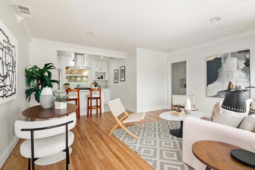 This charming cottage offers a perfect blend of modern upgrades and timeless character. Freshly refinished floors and new interior paint create a bright, inviting setting, while the completely remodeled kitchen shines with sleek cabinetry, new countertops, and brand-new appliances.   Both bathrooms have been stylishly redone with updated finishes, bringing comfort and function to everyday living. With thoughtful updates throughout, this home is truly turnkey—ready for its next owner to enjoy.  Located just minutes from downtown Escondido, shopping, dining, schools, and parks, this property combines convenience with everyday comfort.