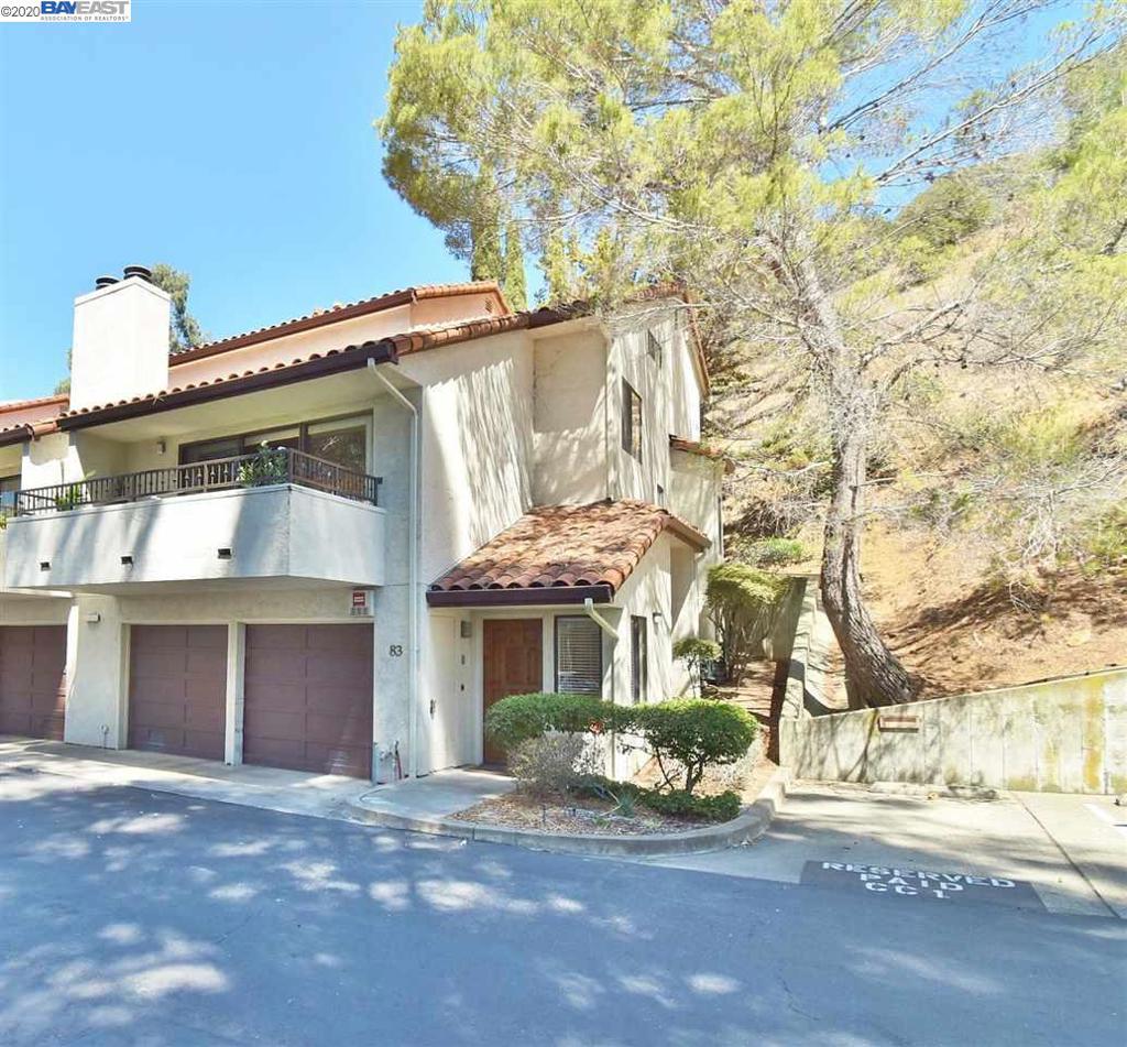 Secluded and Private End Unit Townhouse in the highly desirable and rarely available Vista Del Plaza. This Townhouse is possibly the BEST LOCATION in the entire Complex with tranquil views from every room. Fantastic location with close access to Hayward and Castro Valley BART,Hwy 580,238,880,Downtown Hayward and Castro Valley Shopping,walking distance to Restaurants,Movie Theater and Grocery store.Fabulous floor plan Light and Bright with upgrades throughout. Over-sized 2 car garage with built-in cabinets and access to large basement, Updated kitchen and bathrooms with a 1/2 bathroom converted into a full bath with permits making this a rare 3 bathroom Townhouse. Master Bedroom with an extra large walk-in closet, newer Trex Decking,Well maintained complex with Pool,Spa,Clubhouse,Workout room and doggy area