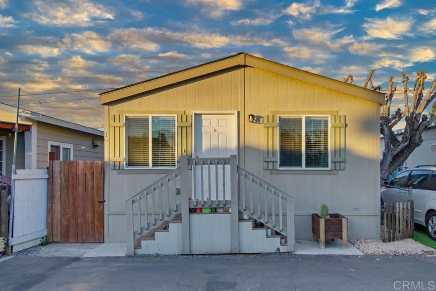 Welcome to this beautifully maintained 2018 Silvercrest 2BR/2BA home located in the all-ages El Cajon Mobile Home Park.  This newer model offers an open concept floorplan with an open living area, spacious kitchen, and abundant natural light throughout.  Enjoy two full bedrooms and baths, making this home ideal for small families, downsizers, or buyers seeking modern comfort at an affordable price.  Home features include:  Dual-pane windows, Luxury Vinyl Plank (LVP) tile flooring, Granite Countertops, Stainless Steel Appliances, and a Laundry Room with Washer and Dryer, all provided in a modern construction built home with 2 parking spaces, outdoor storage, and a private patio area.  Enjoy all the community amenities to include a pool and small clubhouse/meeting room with a kitchen, in a well-maintained neighborhood setting.  Land lease/space rent is $1,050/mon.