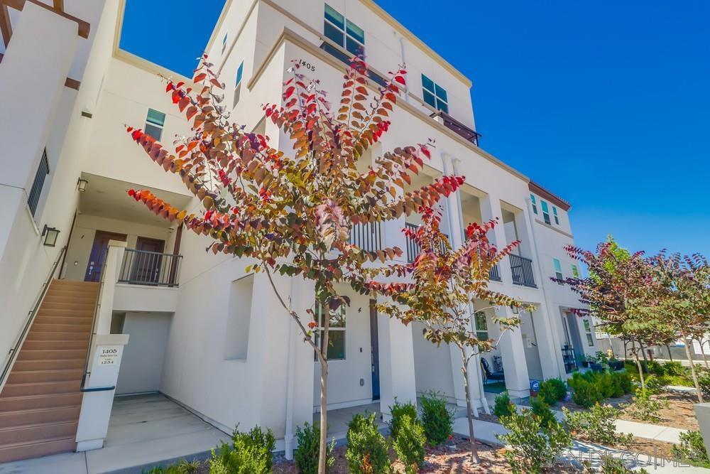 Stop Searching! You’ve Found the ONE! Introducing 1405 Sulu Sea Lane Unit 4 — a stunning modern townhome perfectly designed for family living! Nestled in the heart of Suwerte at Otay Ranch, this 4-bedroom, 4-bathroom gem boasts style and functionality with two private entrances, sleek finishes, multiple balconies, and an abundance of natural light. This TURNKEY residence looks, feels, and even smells like it was built yesterday, featuring solar panels, a water softener, custom built-in cabinets, and stainless-steel appliances—all without extra costs for upgrades! Step outside to embrace resort-style living, featuring tennis courts, a sparkling pool and spa, lush green spaces, and inviting courtyards with built-in barbecues. Invigorating yet minimalist, this lively neighborhood is walkable and boasts everything within reach—from top dining and shopping at Otay Ranch Town Center to nearby transit, top-rated schools, and a charming park just steps from your door. Settled in an area primed for exponential growth, with 13,000 sq. ft of retail space being built less than a mile away! This home offers more than just amenities; it presents a lifestyle tailored for today and tomorrow!