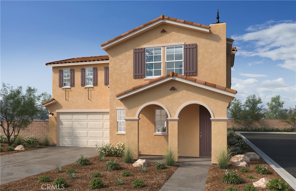 Beautiful Rembrandt community -this to-be built detached home with driveway is located near shopping and newly opened Preserve Town Center and Cal Aero Academy. It features an open concept floor plan. The spacious great room overlooks a modern kitchen with quartz countertops, white cabinets, and Whirlpool® energy efficient appliances. Upstairs the loft is perfect for home office / entertainment room. Energy-efficient features include Generation Lighting LED fixtures, Moen® Water Sense® faucets and showerheads, all electric appliances and a 100% energy star rated home. Solar panels are for lease or purchase. Zoned for Prestigious Chino Hills High School and minutes to Orange County. Community includes Pool with Kitchen/Meeting Room, Pickleball Court, Barbeque and park areas.
Photo is rendering of the model. Buyer can either lease or purchase the solar.