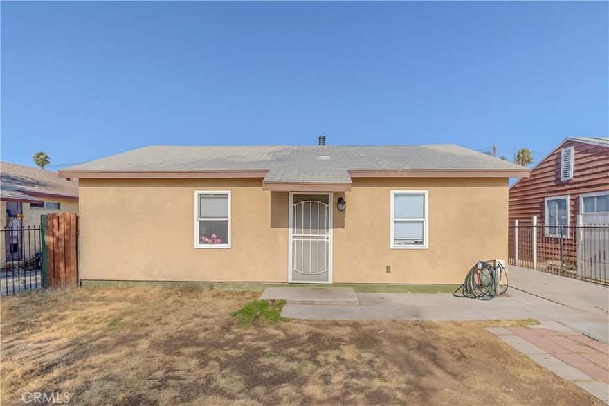 Welcome to this beautifully maintained 2-bedroom, 1-bathroom home offering the perfect blend of comfort, convenience, and charm. Ideally located just minutes from the 10 and 215 freeways, commuting is effortless. You'll also love the close proximity to San Bernardino Valley College, making this home an excellent option for students, faculty, or anyone looking to be near one of the area's key educational hubs. Inside, you’ll find a bright and inviting living space with a functional layout, cozy bedrooms, a well-appointed bathroom. Whether you’re a first-time buyer, downsizer, or investor, this property offers incredible value in a highly accessible neighborhood.



Don’t miss this opportunity—schedule your private showing today!
