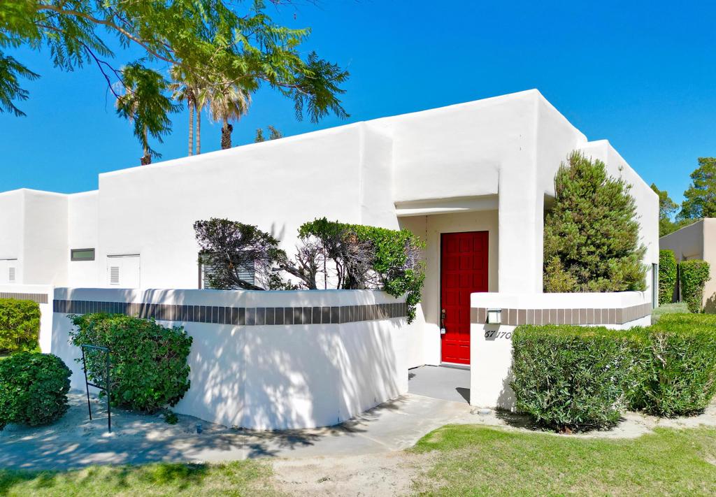 Welcome to this beautifully updated 2-bedroom, 2-bathroom condo tucked away in a peaceful corner of the highly desirable Desert Princess community. This space has been thoughtfully renovated to combine comfort and contemporary design, featuring elegant LVP flooring, sleek quartz countertops, and brand-new kitchen appliances. The bathrooms have been fully remodeled with modern finishes that elevate the overall look and feel.Just a short stroll from one of the community's pools and spas, the condo offers both tranquility and convenience. It's located in a quiet area within the complex perfect for unwinding after a day in the sun. With short-term rentals allowed for as few as three days (with proper permitting), this property is not only a dreamy residence but also a smart investment opportunity.Experience the best of resort-style living with all the flexibility you need--whether you're settling in for full-time desert bliss or making the most of part-time stays.