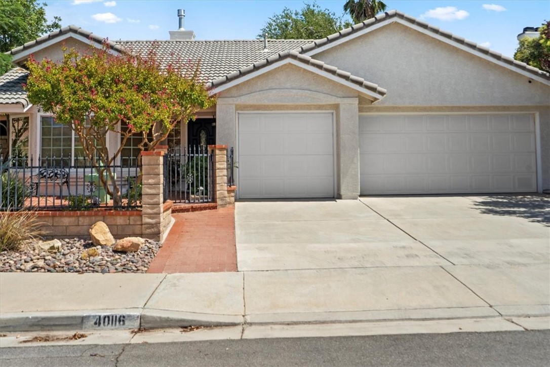 Gorgeous Pool Home!!Open floor plan. This amazing home is located in the best area of West Palmdale. Single story home, spacious living room the invite you to enjoy your free time and relax after work, vaulting ceilings, chimney and lots of brightness. Beautifull kitchen with quarts counter tops, breakfast area, formal dining room that you can used as a family room, Bonus room to be used as an office or playroom. Additionally, there is a storage room for the barbecue and pool items. 3 spacious rooms, Master room with exit to the back yard and pool, master bathroom with his and her walking closets, wood floors and view to the pool. two additional bedrooms and one amazing bathroom. Laundry area and 3 car garage. Swimming pool and Spa for the hot summer days. fire pit and patio to enjoy your lavish stile life, lots of entertainment and fun. Central A/C and Heather. Corner lot with easy access to roads, streets and freeway. Property is ready to call it home.