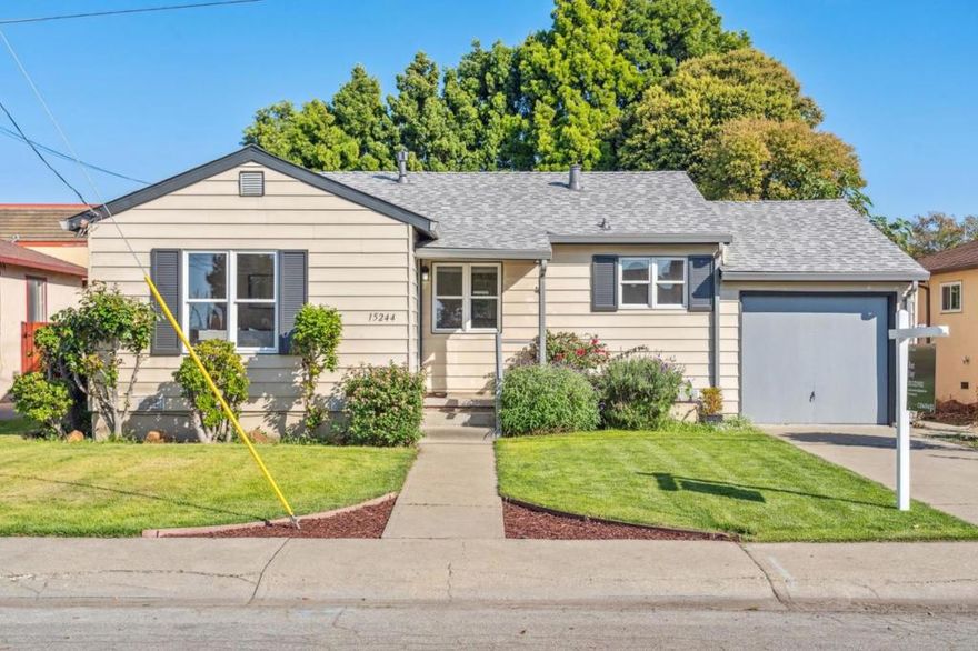 Welcome to 15244 Upton Avenue, a charming single-level home in San Leandro's desirable Halcyon-Foothill neighborhood. This 2-bedroom, 1-bath residence offers classic mid-century appeal with a bright living area, efficient kitchen, and spacious backyard ideal for gardening or entertaining. Enjoy a quiet residential setting with easy access to I-580, I-880, parks, schools, BART and shopping. An excellent opportunity to own in a prime East Bay location.