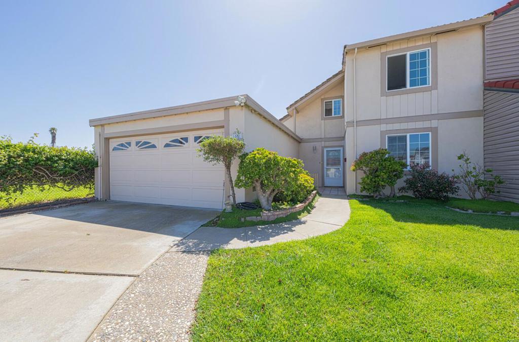 Great opportunity to own a 3br/2ba 1170sf North Salinas home! Located at end of street next to greenbelt/park & only attached one side!. Kitchen features Stainless Steel appliances, Corian countertops & full tiled backsplash with lots of cabinetry for storage. Fireplace in living room with insert. 3 glass sliding doors out to the patio area. 2 bedrooms & full bath downstairs. Private primary bedroom upstairs with full bathroom. 2 car garage has garage door opener. Furnace has sticker on it stating it was installed 2015. (SF/lot/age/school/furnace not verified by agent)