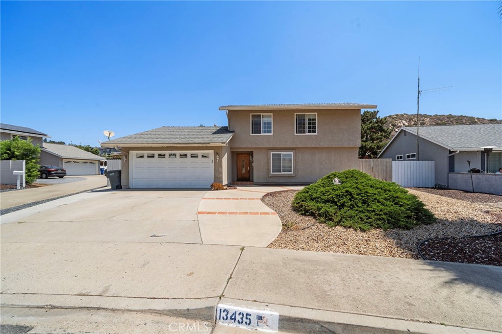 Premium location at end of quiet cul-de-sac with sparkling Pebble-Tech surface pool on an oversized lot with no homes behind !! *** Large family room with soaring vaulted ceiling and dual skylights for additional natural lighting plus dual paned vinyl windows *** Three bedrooms on first level with two on second level *** Investor-ready home so bring your paint-brush and imagination !!