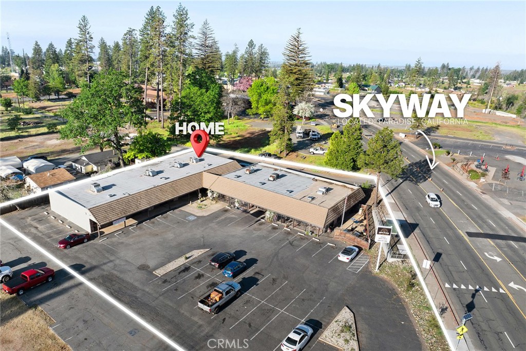 Discover a compelling investment opportunity at 7126 Skyway in Paradise, CA—offering over 9,100 SQFT of retail/office space that delivers both immediate cash flow and long-term value. This single-story building is currently configured into five separate units, including a long-standing bar establishment with a loyal customer base, a Jiu-Jitsu Dojo, and several other prime spaces. The property operates under triple net lease agreements, providing investors with reduced operating responsibilities and predictable income. Strategically located on the bustling Skyway corridor, the property boasts high visibility, ample parking, and drive-up access, making it attractive to a variety ofin 1977, the building sits on a nearly one-acre tenants. Built lot zoned C2, allowing for diverse commercial uses. Paradise, CA, is a resilient and growing community, rebounding with renewed vigor and opportunity. The town's commitment to redevelopment and infrastructure improvements has created a favorable environment for businesses and investors alike. With a supportive local government and a community-focused atmosphere, Paradise offers a promising landscape for commercial investment. This property presents a rare chance to invest in a revitalizing market with strong growth potential-at a price that new construction can't match. Whether you're looking to expand your portfolio or enter a promising market, 7126 Skyway offers the stability of existing tenants and the upside of long-term value.