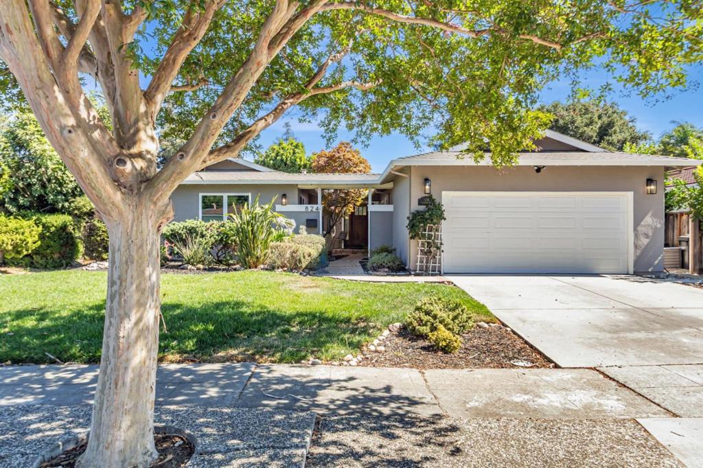 Sensationally updated and improved ranch home on a quiet street in Willow Glen. This delightful home offers a courtyard entrance through new solid wood front door with sidelights into a spacious open floorplan. Solid oak flooring throughout, and large windows make this home bright and cheerful. Soaring vaulted ceiling with shiplap covering in the step-down living room. Fresh paint and refinished flooring in all the formal rooms. The well-appointed kitchen with Stainless Steel appliances is open to a cozy family room with sliders to the yard and a wood burning fireplace with gas starter. All the doors throughout the home have been replaced with solid wood 5-panel doors and new hardware. Dual pane windows with plantation shutters. Amazing remodeled master bath features designer tile in a large stall shower and dual sinks. Finished garage with epoxy flooring and newer on-demand hot water system. Large backyard with a patio area, beautiful mature landscaping making this a private playground. So many upgrades include water softener and drinking water purification, new furnace and air conditioning and upgraded electrical panel. Fantastic location just about a half mile from the wonderful Lincoln Avenue shops and restaurants, and 1 block for groceries and eateries.