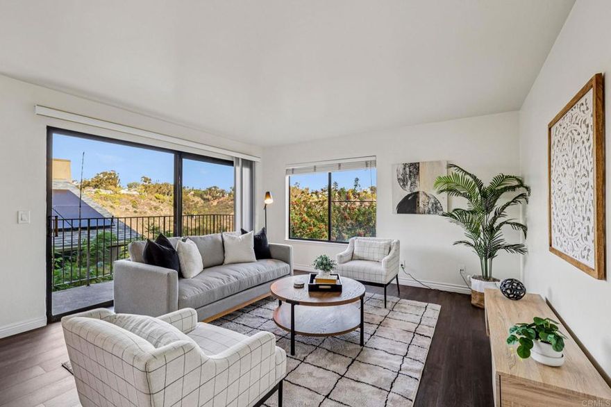 Unlock the potential of this centrally located 2-bedroom, 2-bath condo in the heart of Hillcrest! Welcome to Canyon Woods, a sought-after community tucked just minutes from Balboa Park, UCSD & Scripps hospitals, and the vibrant dining, shopping, and nightlife of Hillcrest and Mission Hills. This spacious 1,061 sq ft condo is your canvas. A rare opportunity to renovate to your taste in one of San Diego’s most walkable and connected neighborhoods. The home features a well-proportioned layout, a private patio, and well sized bedrooms, including a primary suite with en-suite bath and large closet. Tucked in a quiet, tree-lined community, Canyon Woods offers amenities like a pool, spa, tennis court, and clubhouse, along with secure parking and lush green space. With a low, $557/month HOA, you’re getting access to a lifestyle few areas can match. Whether you're a first-time buyer ready to customize your space, or an investor looking for strong rental potential near the medical district, this is a prime opportunity in 92103.