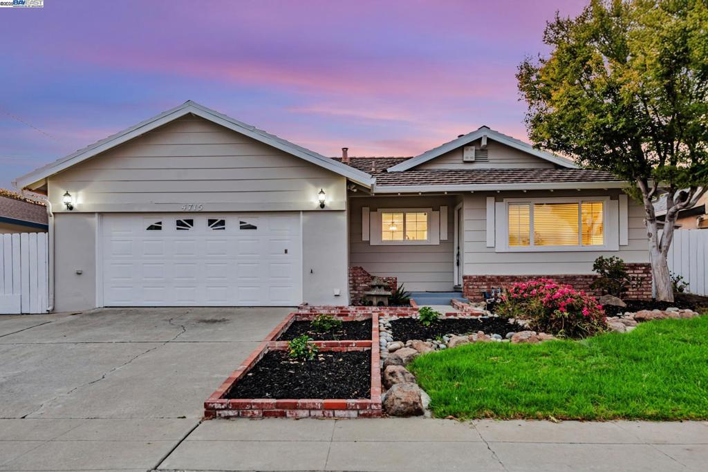 Welcome to this updated 4 bedroom, 2 bathroom ranch style home in the desirable Glenmoor Area. This cozy residence offers a convenient floorplan with an inviting front living room and a dining area just perfect friendly gatherings. The separate family room features a charming brick fireplace and a sliding glass door to the backyard deck for a seamless indoor-outdoor living. You will love the remodeled kitchen with refinished white cabinetry, granite counters, full backsplash, new gas stove and dishwasher, recessed lighting, pantry, and a stainless-steel sink with view window. Relax in the primary suite with an updated bathroom. Other highlights include refinished hardwood flooring, fresh interior and exterior paint, new baseboards, dual-pane windows, and elegant raised panel doors with updated hardware. Laundry is conveniently located in the attached garage with ample storage space. Enjoy a private front and back yard with a garden area and a backyard deck perfect for entertaining. Situated in a family-friendly neighborhood in Central Fremont, close to Maloney Elementary. Centerville Middle and Washington High Schools, dining, shopping, and more.