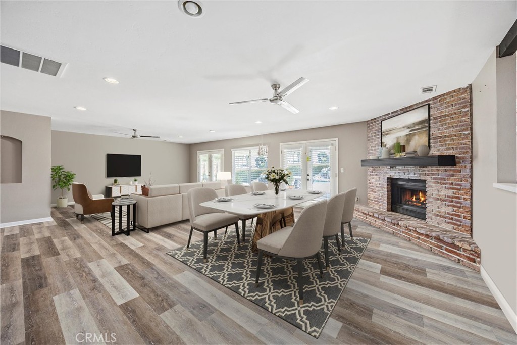 This NW home offers the perfect blend of comfort, space, and backyard retreat. With 4 bedrooms, 2.5 baths, and 2,321 sqft, the home features a spacious flowing layout highlighted by a striking brick fireplace with a raised hearth and wooden mantle perfect for cozy evenings or adding character to your living space. Just off the living room, a built-in office nook adds a convenient and dedicated space for working from home, managing schedules, or tackling homework tucked neatly away but still connected to the heart of the home. The kitchen is both thoughtfully designed and practical, offering granite countertops, double ovens, and an extended island that provides generous prep space for cooking, baking, or casual dining. Step outside to your own private retreat featuring a glistening pool and a peaceful rock waterfall its gentle cascade creating a calming ambiance ideal for unwinding or entertaining. The oversized primary suite and well-designed layout make this home a true standout.