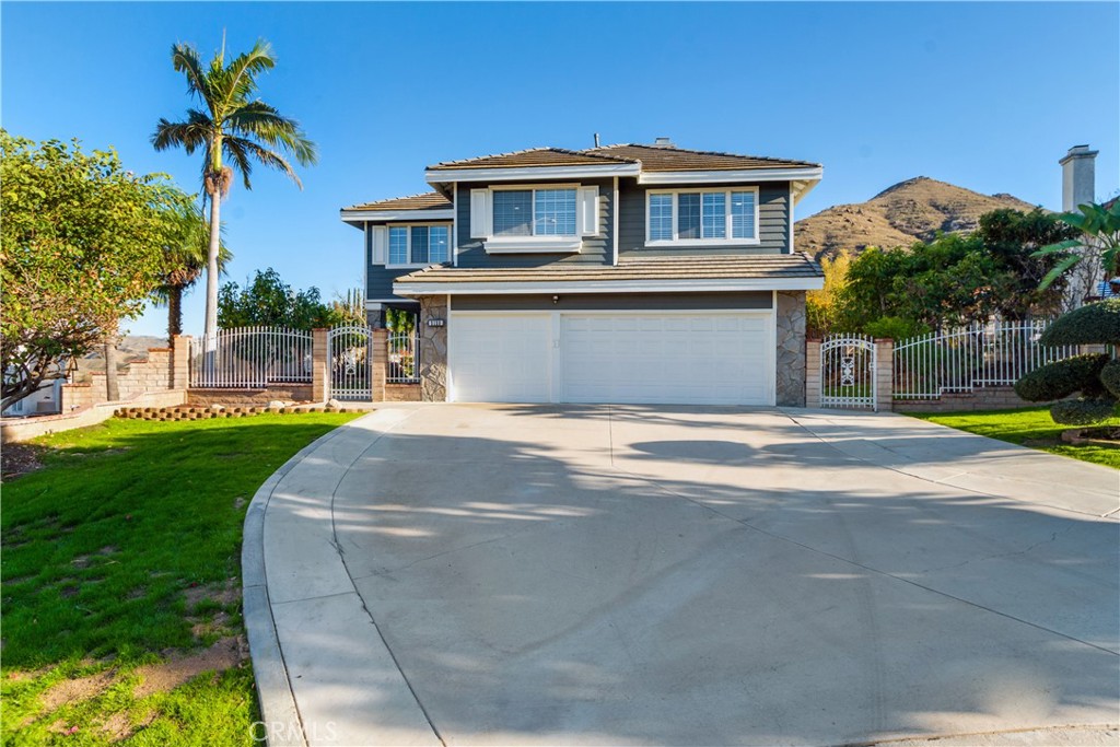 Turn-Key Beauty with New Designer Touches | 4 Bed + Loft | Mountain Views | 2120 Sunset Ct, Colton. Welcome to this fully remodeled 4-bedroom, 3-bathroom home on a nearly 12,000 sq ft lot in a quiet cul-de-sac. With fresh paint inside and out, new luxury-vinyl plank flooring, upgraded LED lighting, and luxury finishes throughout, this home is truly move-in ready.
Step inside through a gated courtyard into two spacious living areas, perfect for entertaining. The kitchen features stainless steel appliances, a Quartz waterfall island, two-tone cabinetry, and updated fixtures.
Downstairs includes a guest bedroom and ¾ bath, ideal for multi-gen living or a home office. Upstairs, a large loft offers flexible space—use it as an office, media room, or convert it to a 5th bedroom. The primary suite is a private retreat with a spa-like bathroom featuring a 10-ft custom shower with triple showerheads, LED lighting, stone tile, and frameless glass doors. A walk-in closet and dual vanities complete the space.
The backyard is perfect for gatherings, offering breathtaking mountain and valley views with plenty of room for outdoor living, and gardening to go along with all the mature fruit trees. Located near the 215 freeway and shopping, yet far enough to enjoy peace and quiet. This home blends modern design with comfort and functionality—schedule your private showing today.