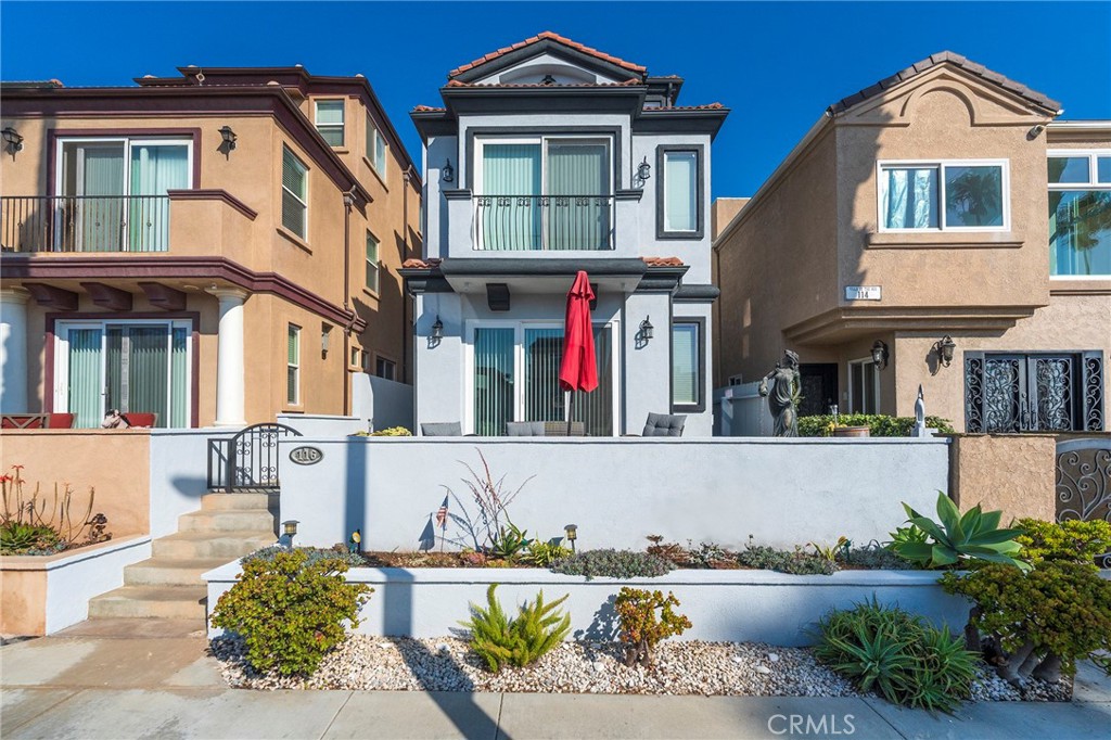 Three story Beach home on the first block with Ocean views!!! Elevated lot gives this home ocean views from all 3 levels. Sliding doors from the front patio to the front Living Room with fireplace. Travertine floors throughout. Open Dining Room with Kitchen access makes this open floor plan one of the most popular. Grante counters, stainless steel appliances. Large Chefs center island, Family Room with wet bar in back. ELEVATOR access to all levels .2-car enclosed garage with a driveway for 2-3 more cars. Second level Family Room with spacious high ceilings with fireplace. Back Jack and Jill bedrooms with a connecting bath. Master has ocean views balcony, fireplace, closet, tiled shower with separate tub. Third level has a Bonus Room / 4th bedroom with 3/4 bath with ocean views give many options for this room. This wonderful beach house includes A/C, heating and alarms. Steps to the beach, walk to Main Street, pier and Pacific City shopping / Dining / Entertainment complex. Residential homes all around. New kids park right on the beach...