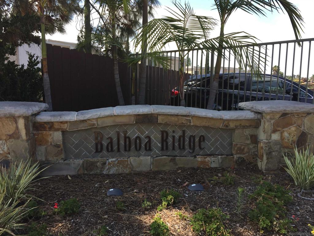 Available now for immediate move-in! Beautiful 2 bedroom 2 bath 768 sq ft 2nd floor unit in the Balboa Ridge complex. Features high ceilings, stainless steel kitchen appliances, granite countertops. Complex features pools, spas, gym, lawn area w/ BBQs. Excellent location, easy access to nearby shopping, restaurants, schools, and freeways 805 & 163. Includes washer & dryer, A/C & heating, refrigerator, dishwasher, stove, oven, microwave. Includes 1 assigned parking stall. No Pets No Smoking Minimum one year lease or longer.