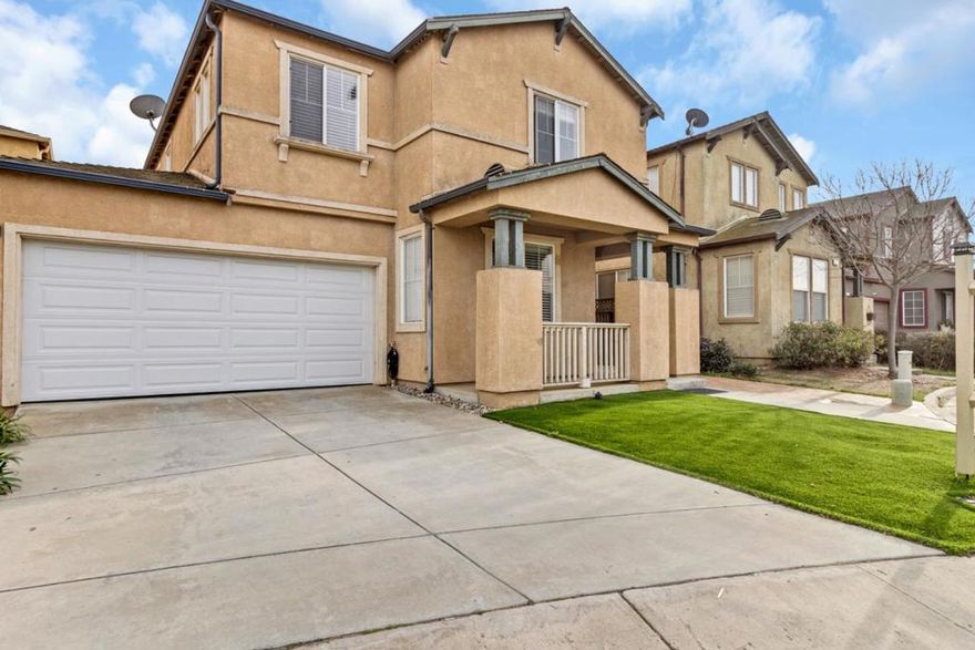 Great two story well maintain home with new floors downstairs, attached two car garage, Family room, easy freeway access and solar panels.