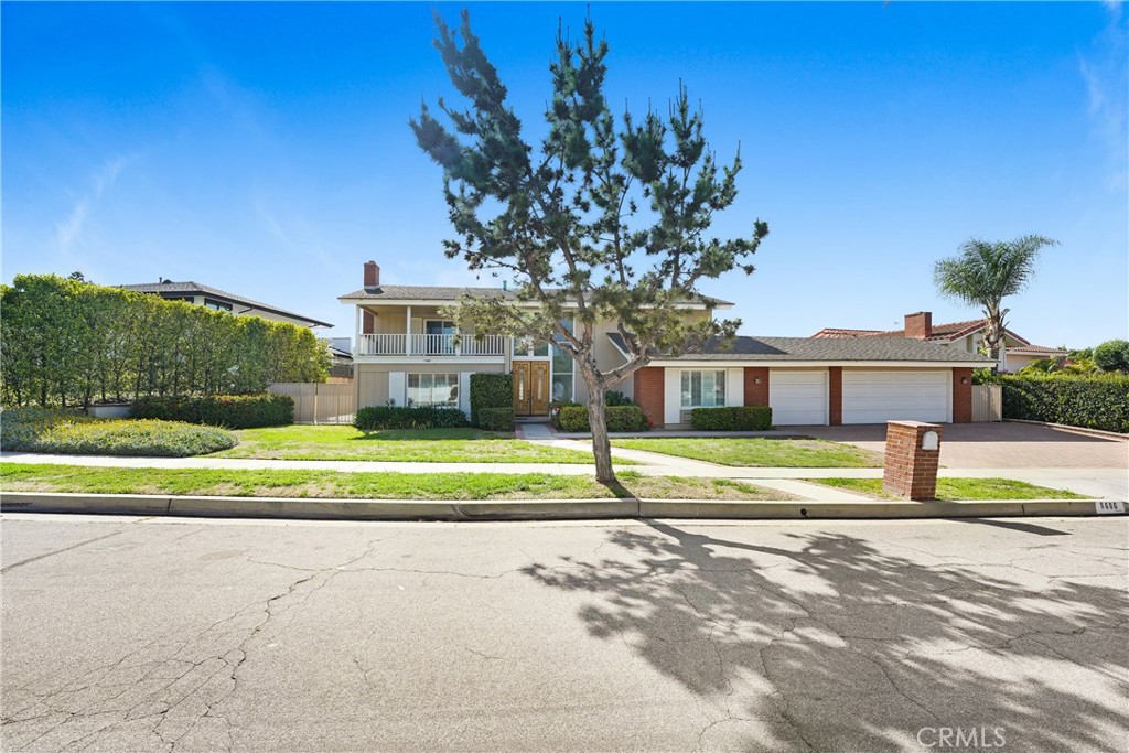 Welcome to 8606 Lindante. Perched above the 4th hole of Friendly Hills Country Club this home has fantastic golf course and city lights views. House has 4 bedrooms and 3 bathrooms with 3,003 sq feet of living space. Large living spaces open up to a wide backyard with plenty of room for a pool, outdoor bbq area and/ or adu. Lot size is 11,705 sq ft. 3 car garage has had an addition, bringing the garage to approx 1200 sq ft, providing enough room for 5 cars or the extra space could be converted into a bonus room. Current owners did begin the process of a remodel with new flooring throughout and plans that included an approx 1,000 sq ft addition to the home.