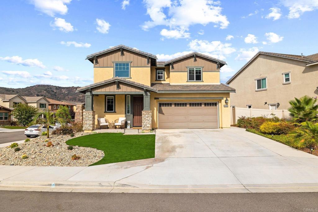 Welcome to this beautifully upgraded home located in a highly desirable neighborhood of Horse Creek Ridge! Sitting proudly on a spacious pool-sized corner lot, this home offers upgraded and modern living with thoughtful touches throughout. Step inside to upgraded flooring that flows through the main living areas, setting the tone for a stylish and comfortable space. The heart of the home is the gorgeous kitchen, featuring white cabinets, sleek countertops, and ample room for cooking and entertaining. Enjoy the convenience of a downstairs primary bedroom, offering privacy and comfort with easy access to the main living areas. In addition, there's a secondary bedroom and full bathroom downstairs—a perfect setup for guests, family, or a private home office. The front and back yards are fully landscaped, creating an inviting outdoor space ideal for relaxing or hosting gatherings. Additional highlights include 12 fully paid-off solar panels and upgraded epoxy flooring in the garage This home is perfectly situated in a vibrant community full of amenities like pools, parks, sports fields, walking trails, and recreational areas. Don’t miss your chance to own this move-in ready gem!