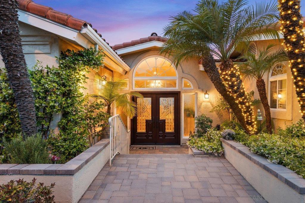 A truly magical spot with sweeping views of city lights, the Coronado Bridge, islands, and the Pacific Ocean from nearly every room. The primary suite is a private retreat with both a balcony and courtyard, while vaulted ceilings, fireplaces, and flexible living spaces add comfort and charm. Set in a gated community with resort-style amenities, this home blends breathtaking views with an exceptional lifestyle. This is the magic of San Diego living! Walking through the door, you’re greeted with panoramic Southwestern views—sparkling city lights, the Coronado Bridge and islands, and the shimmering Pacific Ocean—all visible from nearly every room. The massive primary suite is its own retreat, featuring a view balcony on one side and a private courtyard on the other. Large auxiliary bedrooms provide comfort and space for family or guests, while vaulted ceilings and three stunning fireplaces bring warmth and character throughout. Storage is abundant, and a fabulous flex space offers endless possibilities—whether you need a home office, another primary suite, or media room. Outside your front door, enjoy the benefits of living in a gated community complete with a resort style pool, tennis courts, clubhouse, gym, saunas, and more.