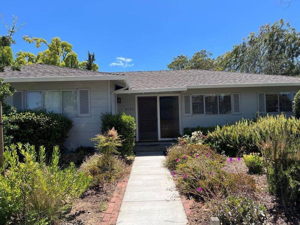 Welcome to this inviting 4-bedroom, 3-bathroom single-story home nestled in the vibrant city of Palo Alto. Spanning 2,055 sq ft, this residence offers a seamless blend of comfort and functionality. The heart of the home is the well-appointed kitchen, featuring an electric cooktop, oven, dishwasher, microwave and refrigerator The eat-in kitchen provides a cozy setting for for casual dining. . The home boasts a separate family room, ideal for gatherings and relaxation, complemented by a cozy fireplace in the Living room and a separate dining area.. Enjoy the comfort of central air conditioning and central forced air heating, ensuring year-round comfort. The flooring combines the warmth of hardwood and the comfort of carpet throughout the living spaces. The Primary bedroom has ensuite bathroom and walk -in closet. Second bedroom also has ensuite bathroom with its own private patio. General rear yard has a main relaxing patio area. Convenience is key with a family size washer and dryer, along with an oversize two-car garage. This property falls within the Palo Alto Unified School District, offering educational opportunities for young learners. Experience the best of Palo Alto living in this charming home.