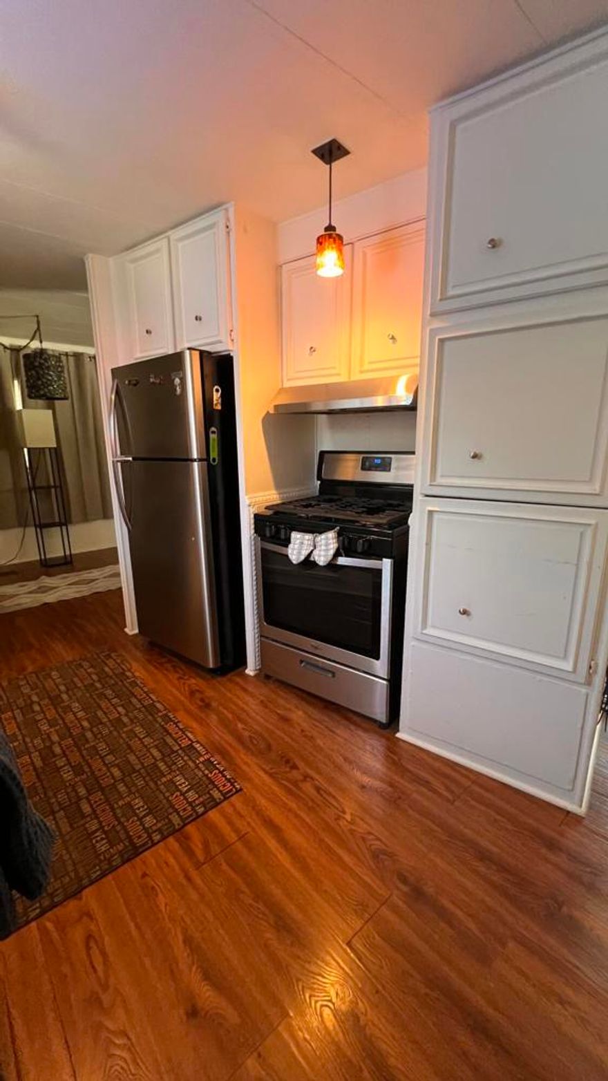 Discover this charming two-bedroom, two-bathroom manufactured home in the desirable Rancho Mirage Mobile Home Estates. Nestled at the end of a peaceful cul-de-sac, this home boasts stainless steel appliances, laminate wood flooring throughout, and a spacious patio that offers stunning mountain views. The current space rent is 920.00 per month and includes water and trash services. Please note that buyers must obtain park approval, and the property is located on leasehold land. Experience the ultimate comfort and convenience of this delightful manufactured home. Conveniently located near schools, restaurants, shopping, healthcare, and golf, this community also features a clubhouse with a kitchen and banquet room, swimming pools, a spa, RV storage, and guest parking. Don't miss this incredible opportunity to make Rancho Mirage your home!