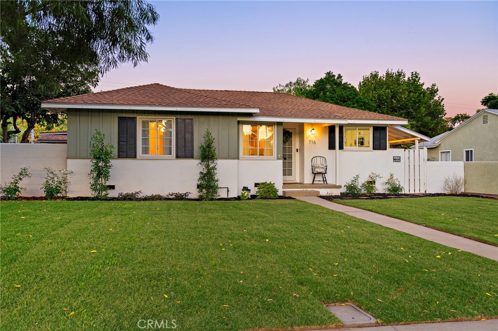 Welcome home to this truly enchanting single story home, tucked away on a quiet tree lined street in the beautiful city of Upland CA. The moment you arrive you will fall in love with all the charm and curb appeal leaving an unforgettable first impression. The interior has been tastefully upgraded offering the best of elegance and comfort. As you step inside to the open floor plan you will see the upgraded kitchen featuring a subway tile backsplash, a farmhouse sink, quartz counter tops, matching appliances, and a closet style pantry for all of your storage needs. The entryway, kitchen, living room and hallway all have newer waterproof engineered flooring the bedrooms offer the comfort and style of new carpeting. This home has so much to offer from new landscaping, featuring drought tolerant grass, exterior paint, front and back sprinklers not to mention the newly updated plumbing. The detached garage is accessible through the back ally which offers a new garage door and opener as well as a door that has direct access into the backyard. The backyard is a showstopper it has so much to offer beautifully maintained with tons of privacy perfect for summer BBQ's, and safe for the kids to play with a newer tall gate for extra security. The home also offers a tankless water heater. The property comes with two additional street parking permits if additional parking in required The property is in close proximity to the 210 freeway, conveniently located near shopping, and just steps from Upland High School.