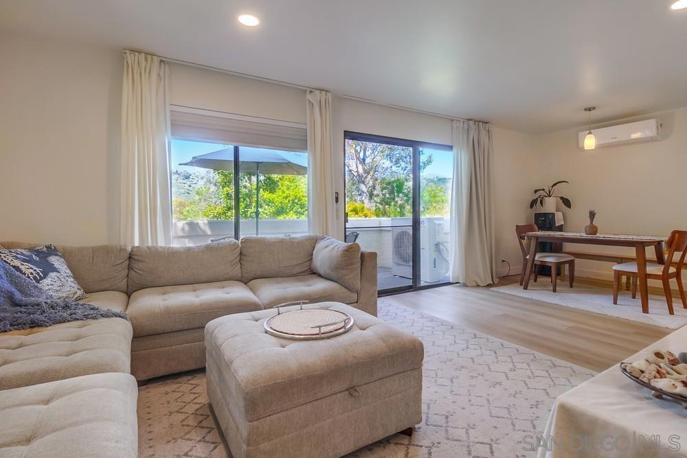 MOTIVATED SELLER - THEY'VE FOUND THEIR REPLACEMENT HOME and are ready to go into Escrow! Welcome home to Canyon Rim, a beautiful townhome community. This home offers a light, bright open layout, spacious living room with a great patio overlooking trees and green belt, corner kitchen and a full bath at the entry level. Head upstairs to a large primary bedroom w/a balcony offers west facing views, guest bedroom and full guest bath. 1st floor is a large 2 car garage with laundry and direct access to the kitchen upstairs. HOA has pool/spa, tennis courts and club house. Location is near Costco and just 10 min to Pacific Beach and Clairemont Schools, Shopping and freeways. Welcome home to Canyon Rim, a beautiful townhome community. This home offers a light, bright open layout, spacious living room with a great patio overlooking trees and green belt, corner kitchen and a full bath at the entry level. Head upstairs to a large primary bedroom w/a balcony offers west facing views, guest bedroom and full guest bath. 1st floor is a large 2 car garage with laundry and direct access to the kitchen upstairs. HOA has pool/spa, tennis courts and club house. Location is near Costco and just 10 min to Pacific Beach and Clairemont Schools, Shopping and freeway.