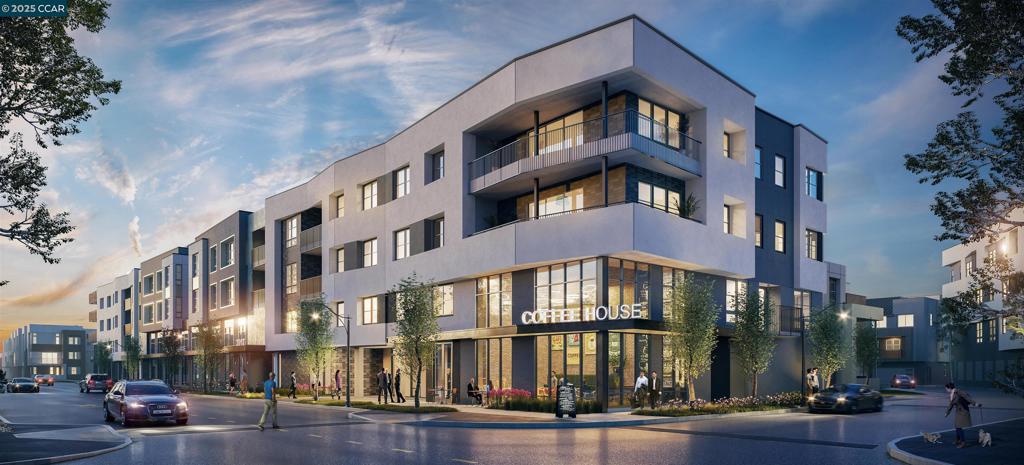Victoria Station at Metro West brings new luxury condos and convenience to your doorstep with access to neighborhood retail, community park and clubhouse. Open-concept floor plan, the bright great room and casual dining area are adjacent to a sizable office and desirable access to the outdoor covered balcony. The kitchen highlighted by a large center island, breakfast bar, plenty of counter and cabinet space, KitchenAid stainless steel appliances, as well as an ample walk-in pantry. Expansive primary bedroom suite is complemented by dual walk-in closets and a primary bath complete with a dual-sink vanity, a spa-like shower with seat, and a private water closet. Laundry room with Whirlpool front load washer and dryer. This intimate 15 home condominium has a roof top deck with bar-b-que, fire pit, and seating area to enjoy with family and friends. Exclusive to this community the comforts of a movie screening room, dog washing station, shared office work space, and entertainment kitchen area. Toll Brothers Newest Community in the sought after area of Fremont's Innovation District!! Great commute location with easy access to 680 and 880 as well as walking distance to BART. Close to the 'High Tech' industry and great schools. ( photos not of actual home, for marketing only)