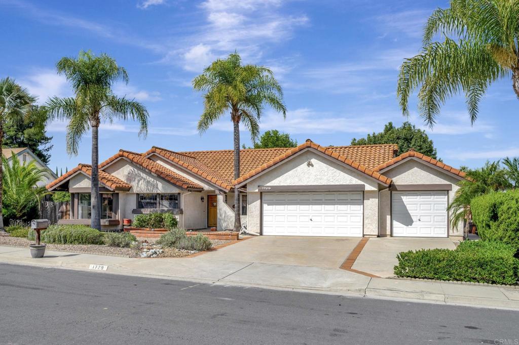 Welcome to your forever home! This spacious single-level home offers 4 bedrooms, 2 bathrooms, and 2,010sq. ft. of comfortable living space—perfectly designed for both relaxation and entertaining. Boasting the only 3-car garage in the community, this property is as practical as it is unique. Step outside to your very own tranquil backyard retreat, complete with mature fruit trees and a beautiful shade tree—ideal for peaceful mornings, weekend gatherings, or simply unwinding at the end of the day. Nestled in an extremely desirable neighborhood, you’ll enjoy the best of Southern California living. Just minutes from Lake Hodges, with easy access to the 78 and 15 freeways, you’re only 20 minutes from the beach and close to an endless variety of shopping, dining, and everyday conveniences. Offered at a price that allows you to personalize and make it truly your own, this home is a rare opportunity you don’t want to miss. Don’t wait—come see this gem today and discover why it’s the perfect place to call home.