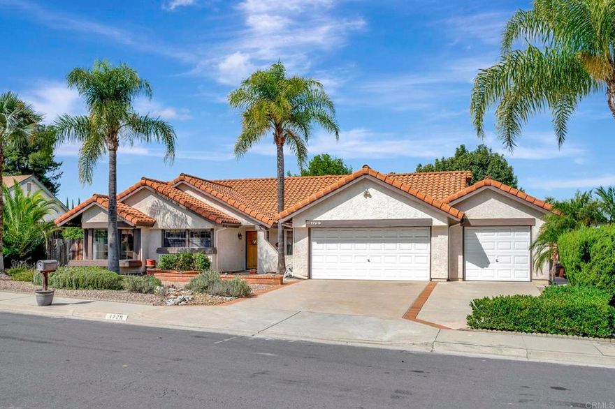 Welcome to your forever home! This spacious single-level home offers 4 bedrooms, 2 bathrooms, and 2,010sq. ft. of comfortable living space—perfectly designed for both relaxation and entertaining. Boasting the only 3-car garage in the community, this property is as practical as it is unique. Step outside to your very own tranquil backyard retreat, complete with mature fruit trees and a beautiful shade tree—ideal for peaceful mornings, weekend gatherings, or simply unwinding at the end of the day.  Nestled in an extremely desirable neighborhood, you’ll enjoy the best of Southern California living. Just minutes from Lake Hodges, with easy access to the 78 and 15 freeways, you’re only 20 minutes from the beach and close to an endless variety of shopping, dining, and everyday conveniences.  Offered at a price that allows you to personalize and make it truly your own, this home is a rare opportunity you don’t want to miss. Don’t wait—come see this gem today and discover why it’s the perfect place to call home.