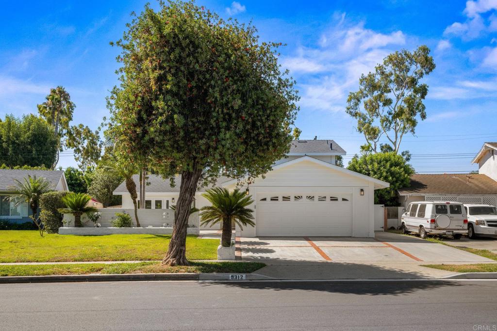 Curb appeal overflows as you approach this awesome courtyard entry with 1960's breeze block and new French doors. Newly refreshed, modern 4 bedroom, 3 bath home built in 1965 with a clean and well-planned 1865 sqft floorplan. Charming, quiet property with a large usable backyard for entertaining and enjoying year round gorgeous weather. Floorplan features three generous bedrooms on the main level with 2 gorgeous, remodeled bathrooms. Second story has a beautiful sunny flex space which could be utilized as a guest house, bonus room, theater room or master bedroom en-suite with full bathroom. Second story has its own private entrance from the garage. Recent updates include beautifully remodeled kitchen with custom range hood, new cabinets, new high-end appliances, lighting, new countertops with full backsplash and custom shelf. Additionally, new composite shingle roof, dual pane windows, new front door and 2 sets of French doors, fresh paint and new flooring throughout first floor. Location can't be beat, close to parks, schools, shopping and the coast!