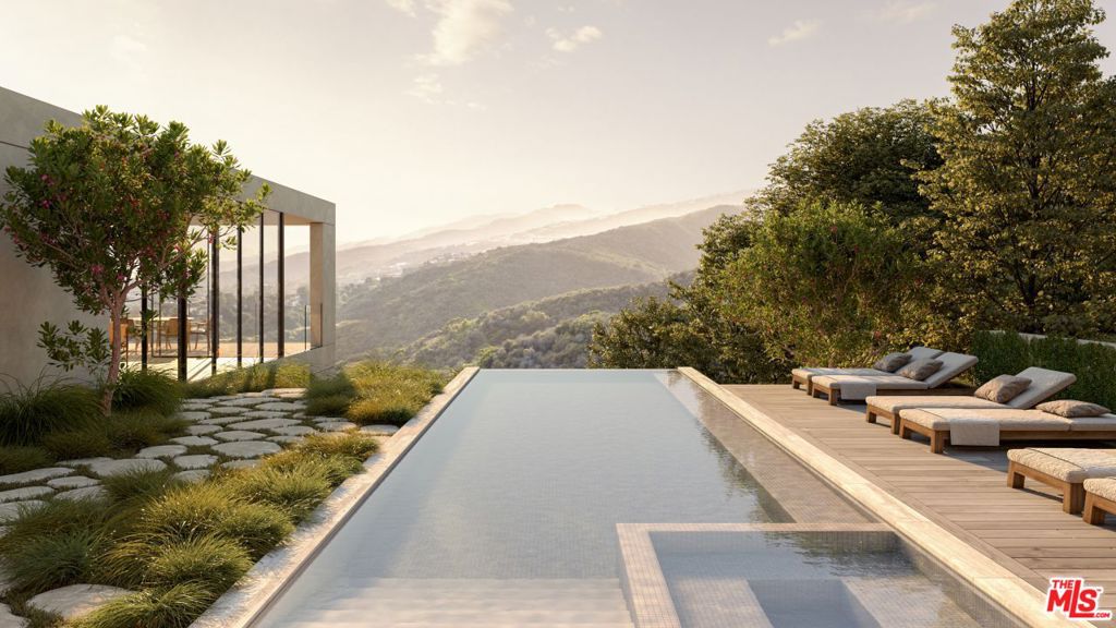 This beautiful, serene site with captivating canyon and ocean views includes the opportunity to embark on construction immediately with a permit-ready 8,469 SF masterpiece, meticulously crafted by the acclaimed AD100 architecture firm Woods + Dangaran. The interiors, curated in collaboration with the renowned AD100 interior designer Studio Mellone, are thoughtfully designed for luxury living (renderings are included in the listing images). The RTI new house design features an expansive main-level primary suite and five additional bedrooms, complemented by a dedicated office and a separate gym/wellness center, and can be built with fire resistant exterior materials. The thoughtfully planned layout caters to both entertaining and daily life, boasting multiple indoor and outdoor zones on the 16,440 sf +/- property. The backyard showcases a striking infinity pool that seemingly merges with the canyon landscape. Within one of the city's most exclusive residential areas, your canvas awaits. An alternative, reduced floor plan of 6,897 SF is also permit-ready for those looking for a slightly smaller home.