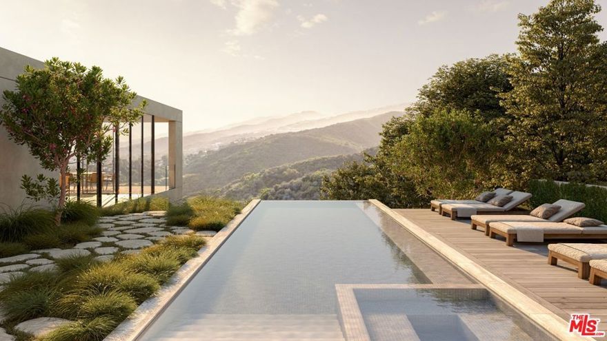 This beautiful, serene site with captivating canyon and ocean views includes the opportunity to embark on construction immediately with a permit-ready 8,469 SF masterpiece, meticulously crafted by the acclaimed AD100 architecture firm Woods + Dangaran. The interiors, curated in collaboration with the renowned AD100 interior designer Studio Mellone, are thoughtfully designed for luxury living (renderings are included in the listing images). The RTI new house design features an expansive main-level primary suite and five additional bedrooms, complemented by a dedicated office and a separate gym/wellness center, and can be built with fire resistant exterior materials. The thoughtfully planned layout caters to both entertaining and daily life, boasting multiple indoor and outdoor zones on the 16,440 sf +/- property. The backyard showcases a striking infinity pool that seemingly merges with the canyon landscape. Within one of the city's most exclusive residential areas, your canvas awaits. An alternative, reduced floor plan of 6,897 SF is also permit-ready for those looking for a slightly smaller home.