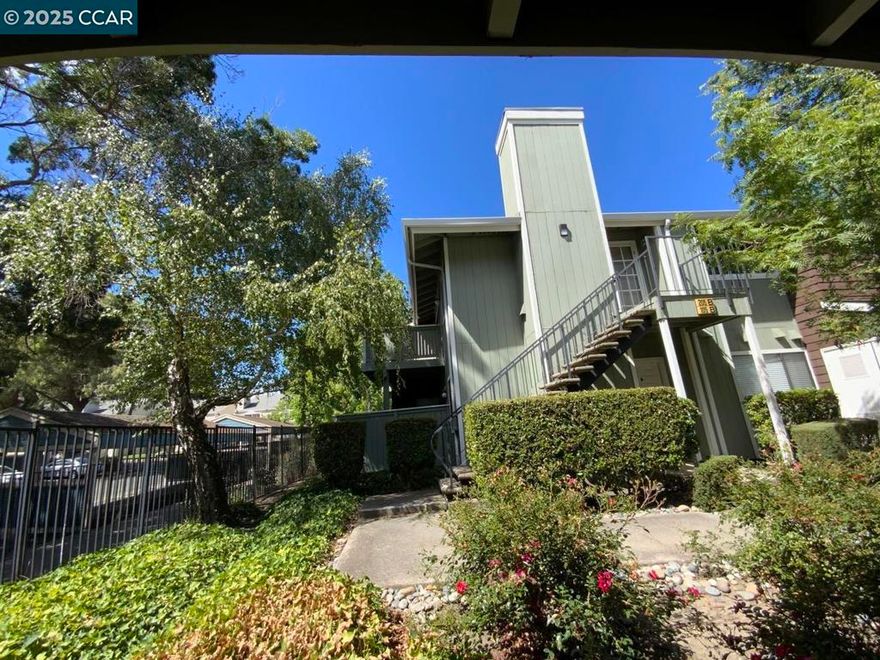 Charming and rare condo Nestled in the highly sought-after Heritage Place complex in San Ramon (Twins Creek), this upper-level, end-unit condo offers a bright, open living space with vaulted ceilings and a cozy wood-burning fireplace. The living room flows seamlessly into the dining area, and the unit features convenient in-unit laundry. Enjoy an upgraded kitchen with modern counters, newer SS appliances, custom cabinetry, and stylish flooring. The bathroom has been beautifully remodeled, & crown molding adds a touch of elegance throughout. Step out onto your private balcony, perfect for enjoying the outdoors, and benefit from additional storage space. The location couldn’t be better – just a short stroll to Starbucks, shopping, and dining. Minutes from the 680 freeway, top-rated schools, City Center Bishop Ranch, & so much more. The HOA fee covers water, garbage & includes 2 covered parking spots. Plus, the fridge, washer, & dryer are all included – move-in ready! OH Sat & Sun 2pm - 4pm