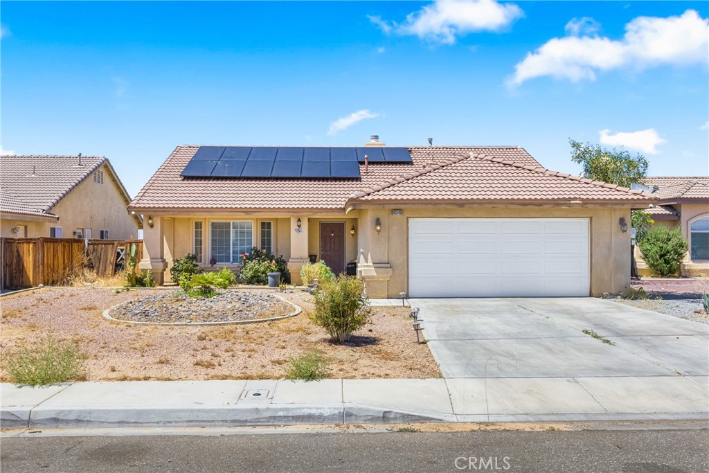 Welcome to 10348 Mendicino Road — a spacious and inviting single-story home nestled in a quiet Adelanto neighborhood. Built in 2006, this well-maintained property features 3 bedrooms, 2 full bathrooms, and 1,748 square feet of comfortable living space.
Step inside and you’ll find an open layout perfect for everyday living or entertaining. The family room offers a cozy fireplace, ideal for relaxing evenings, and the blend of tile and laminate wood flooring adds a warm and modern touch throughout. The kitchen opens up to the living area, giving the home a seamless flow.
The primary suite offers generous space and natural light, while the two additional bedrooms are perfect for family, guests, or a home office. You'll also appreciate the convenience of an indoor laundry room and a two-car attached garage.
Outside, the private, fenced backyard provides a blank canvas for gardening, pets, or weekend gatherings. With central heating and air conditioning, a durable tile roof, and stucco exterior, this home is built for long-term comfort.
Located in a peaceful community in San Bernardino County, this home offers great value and plenty of room to grow. Don’t miss your chance to own this charming home in the High Desert!