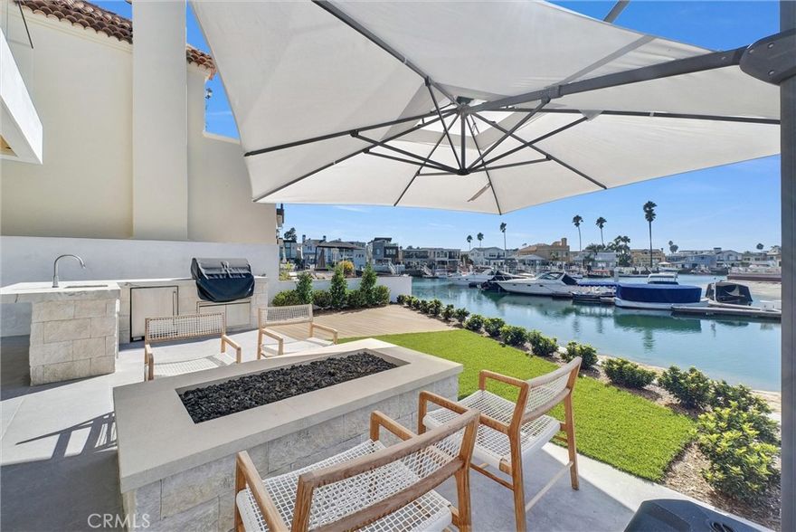 A rare opportunity to own a brand-new, architecturally striking waterfront home in the exclusive gated community of Balboa Coves. Designed by local experts Brian Liberto, architect Craig Hampton, and the renowned teams at MID Design and RDM General Contractors, this modern coastal retreat is a refined example of Newport Beach luxury living.



Situated on an oversized 3,888 sq. ft. lot on the water with a private boat dock, this smart, tech-forward home offers approx. 3,753 sq. ft. of interior living space and over 5,000 sq. ft. total, including garage and outdoor areas. The open layout features 4 bedrooms, 4.5 bathrooms, and a private rooftop retreat with an additional bed and bath — ideal for entertaining or enjoying panoramic Catalina Island and ocean views.



Inside, the home blends modern elegance with coastal warmth, offering European white oak floors, natural stone and tile finishes, tongue-and-groove ceilings, and custom oak detailing. The chef’s kitchen features top-tier Wolf and Sub-Zero appliances, while a temperature-controlled wine cellar holds up to 100 bottles.



Powered by Crestron smart home automation, enjoy fully customizable lighting, climate, audio, and security — luxury at your fingertips.



Step outside to experience the ultimate waterfront lifestyle with your own private boat dock — perfect for paddleboards, Duffy boats, or weekend cruises. The property also includes 4-car parking plus ample guest parking — a valuable bonus in this gated enclave.



Balboa Coves is one of Newport Beach’s most private and coveted waterfront communities, with amenities including a dog park, playground, and peaceful, secure surroundings. You’re just a 5-minute walk or bike ride to Lido Marina Village, the beach, and The Wedge, with nearby access to Fashion Island, restaurants, shops, and freeways.



Whether you're a boater, beach lover, or discerning buyer seeking a coastal dream home, this brand-new construction offers the best in design, lifestyle, and location.



Live the Newport dream — schedule your private tour today.