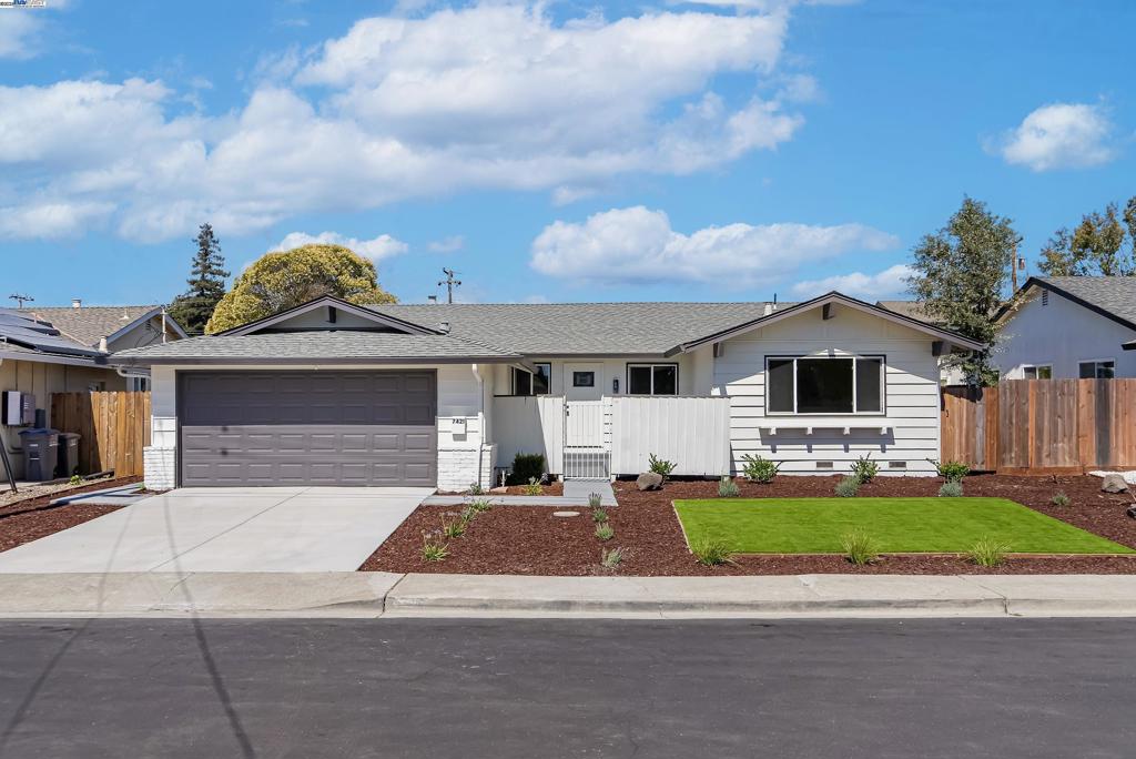 Tucked away on a peaceful court, this beautifully remodeled 4-bedroom, 2-bathroom single-family home blends modern comfort with timeless charm. Every detail has been thoughtfully upgraded from top to bottom. Inside, you'll discover a bright, open floor plan featuring a spacious living room, a cozy yet elegant family room, and a formal dining area—ideal for both everyday living and entertaining. Natural light floods the space through energy-efficient double-pane windows, highlighting the home’s clean design and well-balanced layout. The expansive primary suite offers a serene retreat, while three additional bedrooms provide versatility for family, guests, or a home office. Step outside to a freshly landscaped yard—perfect for outdoor dining, gardening, or simply relaxing in your own private oasis. A brand-new driveway enhances both curb appeal and convenience. Ideally located near scenic hiking trails, a popular dog park, and top-rated K–12 schools, the home also provides easy access to two BART stations, the I-580/680 interchange, and key commuter routes. Shopping, dining, and premier medical facilities such as Kaiser and ValleyCare are just minutes away—offering the perfect blend of comfort, style, and convenience.