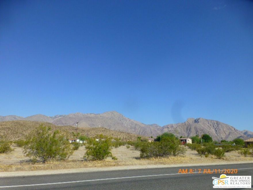 Great residential lot in the heart of Borrego Springs. This very desirable half acre lot is close to homes, town, and ready to build on.  All utilities are nearby and easy to connect.  Don't let this deal pass you by.