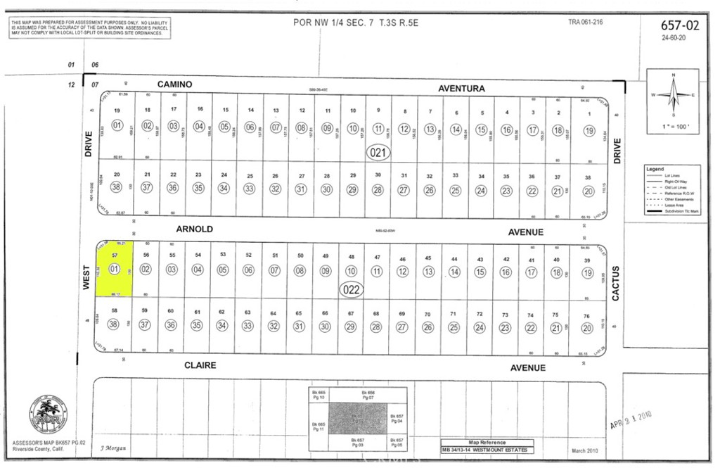 Discover an exceptional opportunity with this spacious lot on Arnold Ave in Desert Hot Springs, CA 92240 (APN: 657-022-001), ideally positioned near the vibrant heart of the city while offering the tranquility of open desert surroundings. Enjoy breathtaking mountain views and stunning desert landscapes just minutes from local conveniences, including shopping, dining, and the rejuvenating spas the area is known for. The property’s prime location places you close to Palm Drive for easy access to nearby communities and within a short drive to Mission Lakes Country Club, making it an ideal setting for those seeking both peaceful seclusion and connectivity. This is your chance to secure a desirable piece of Desert Hot Springs in a growing and scenic area. ****No soils reports, surveys, etc., have been done. Buyer and buyer's agent to verify all information with the city or county for allowable uses and requirements and rely on their own investigations. **Buyer responsible for checking zoning, utilities, permits and exact property boundaries. ****
