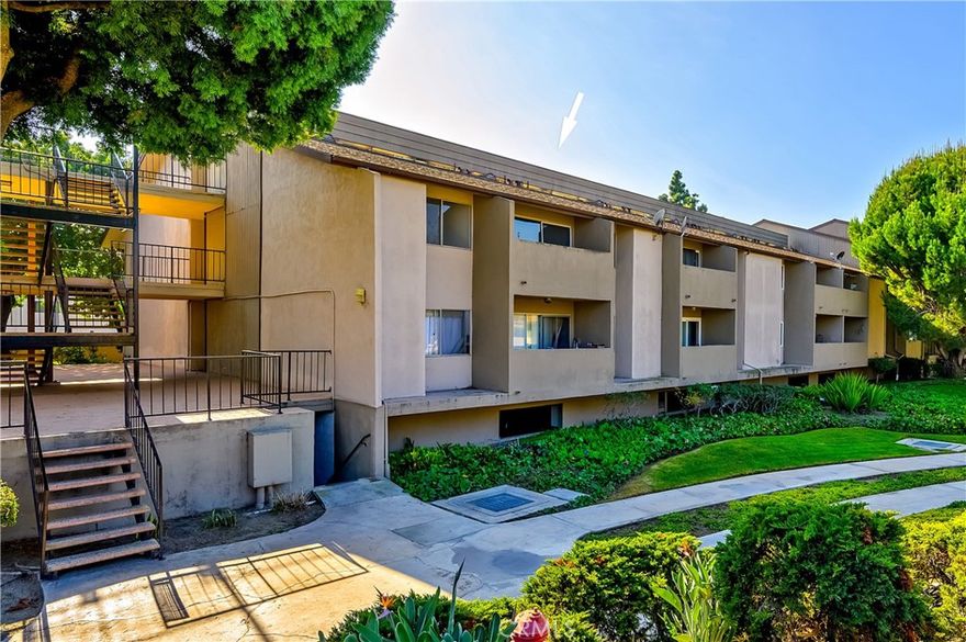 Location, location, location!  Amazing proximity to freeways, shopping (Target, Walmart, Costco), restaurants, and only a 4 minute drive to Disneyland!  This is a 2-bedroom, 2-bathroom, 1074sqft unit with 2 assigned parking spaces in the covered parking areas below.  Elevators and stairs are available from the parking garage.  This gated community features landscaped grounds, a pool, hot tub, fitness center, sauna, clubhouse with billiards, and a community laundry room.  Fresh interior paint and ready for your personal touch!