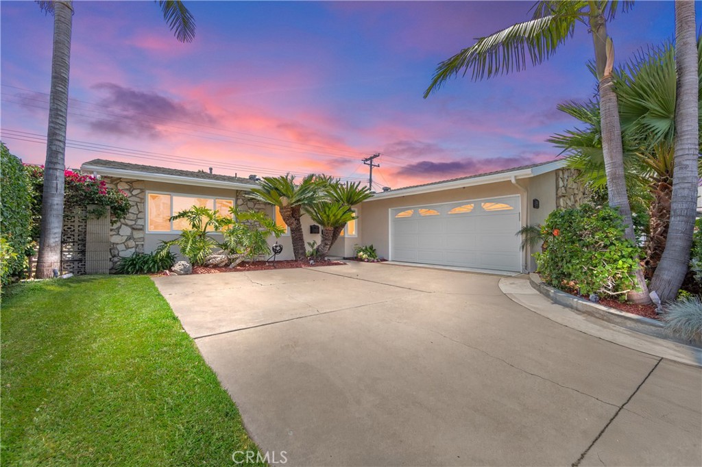 Welcome home to 5302 Trinette Ave, where style, comfort, and location come together effortlessly. Nestled on a quaint street within one of West Garden Grove’s most sought-after neighborhoods. This home sits one block from the city of Seal Beach. This home’s classic curb appeal evokes a sense of warmth and belonging. Greeted with a fully remodeled 3 bedroom, 2 bathroom living space featuring engineered hardwood flooring, smooth ceilings, and recessed lighting, all framed by dual-pane white vinyl windows that fill the home with natural light. The kitchen has been tastefully remodeled with custom cabinetry, granite countertops, and stainless steel appliances offering an ideal space for both casual meals and hosting loved ones. Retreat to the spacious bedrooms, where fresh interior paint and recently installed plush carpet provide a serene ambiance. Both bathrooms have been thoughtfully renovated with a modern aesthetic, creating spa-like spaces for rest and renewal. The primary shower has been expanded from its original 3/4 bath size. Comfort is assured year-round with central heating and air conditioning, while the layout remains functional and timeless—perfect for both everyday living and entertaining. Both the front and backyards are adorned with custom landscaping and timed landscape lighting. The attached 2 oversized car garage if finished with storage cabinets, washer, dryer and utility sink. And the large cureved driveway provides ample parking including room for an RV. This "turn-key" home is just minutes from the beach, the 405, 22, and 605 freeways for the commute and very close to shopping, restaurants, the local movie theater and new bowling alley for entertainment. Buying a home in West Grove is more than a place to live, it's a tight-knit community and a lifestyle. 5302 Trinette Avenue is located close to both West Grove Park and Eastgate Park. West Grove Park features covered picnic tables, clubhouse for rent, soccer fileds, basketball courts and a playground. Eastgate Park offers swim lessons in the summer, concerts in the park, an annual 4th of July Golf Cart parade, a small community church and a newly renovated walking path and playground equipment. In the winter the neighborhood gets together and celebrates each other and the local schools with Jingle Jam. This home is truly a dream and located on one of the greatest streets in West Grove! Attending top rated GGUSD Schools Barker Elementary, Bell Intermediate, and Pacifica High School!
