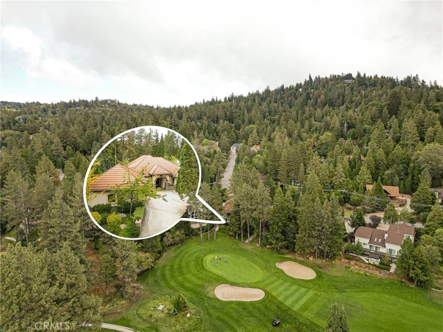 Welcome to the Greenside Estate– a rare level-entry luxury home perfectly situated on the 1st green of the Lake Arrowhead Country Club with sweeping views of multiple golf holes and the lake. This custom-designed residence offers 5 spacious bedrooms, 4 bathrooms, and an ideal floor plan with the primary suite, office/2nd bedroom, open-concept living room, chef’s kitchen, dining room, bar, mudroom, and laundry all on the entry level.



Recently remodeled, the main living spaces are a showcase of style and comfort. Hardwood floors run throughout the great room, anchored by a stunning stone fireplace, while the gourmet kitchen features an oversized island, walk-in pantry, high-end appliances, custom cabinetry, and designer lighting. Entertain effortlessly with a bar and dining area that flow seamlessly onto waterproof decks overlooking manicured fairways and mountain scenery. Every bedroom is generously sized, offering comfort and privacy for family and guests alike.



Downstairs, discover an impressive 1,300 sq ft bonus level not included in the main square footage — a true game-changer. This space includes a separate living area designed for cozy entertainment — the perfect place to host a poker night, play pool, or watch a movie by the fire. Multiple entertaining areas make it ideal for large gatherings or creating private retreats within the home. The lower level also includes a golf cart garage, gym space, and abundant storage.



Practical features include a metal roof, stucco exterior for low maintenance, a rare backyard grass area, whole-home generator, and air conditioning. This property is more than just a home — it’s the complete Lake Arrowhead lifestyle package. Along with golf course frontage, a dock slip (MBM 11 Slip 14), boat, and furnishings are available for additional purchase, giving you both the prestige of country club living and direct access to the lake.



Don’t miss this chance to own one of Lake Arrowhead’s premier golf course estates — schedule your private tour today and experience resort-style living at its finest.